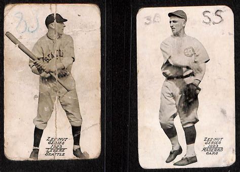 Lot Detail - Lot of (15) 1923-1924 Zeenut Pacific Coast League Baseball ...