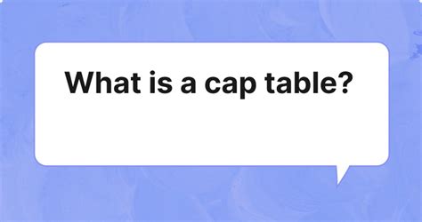 What Is a Cap Table? Guide for Startup Founders | Pulley