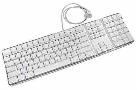 Apple Pro Wired USB Keyboard (A1048) – White/Clear – USED | MacBlowouts