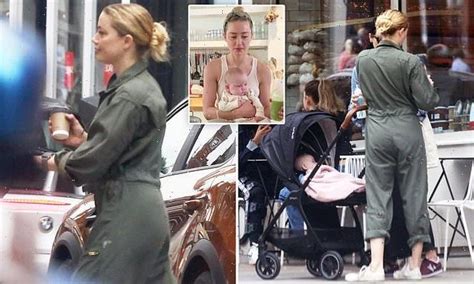 EXCLUSIVE: Amber Heard seen out with baby girl Oonagh for first time ...