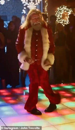 John Travolta, 69, transforms into Santa Claus and recreates THAT 1977 ...