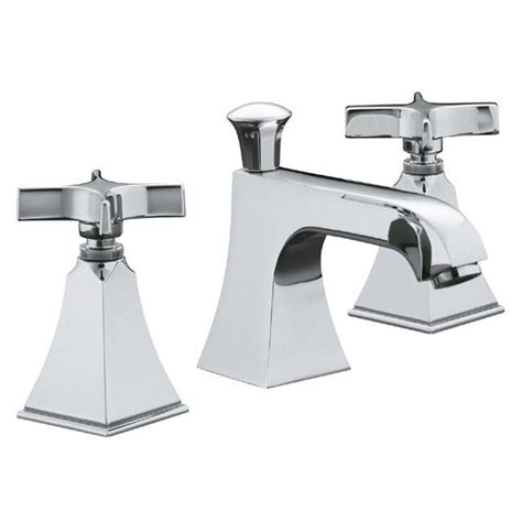 Kohler K-454-3S-CP Polished Chrome Memoirs Widespread Lavatory Faucet With Stately Design - Free ...