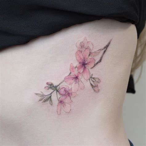 Peach blossom #tattoo#tattoos#tattoowork#tattooart#colortattoo# ...