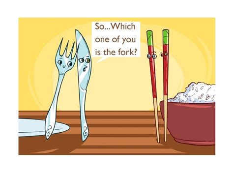 So...Which one of you is the fork? / gay :: knife :: chopsticks :: fork / funny pictures & best ...