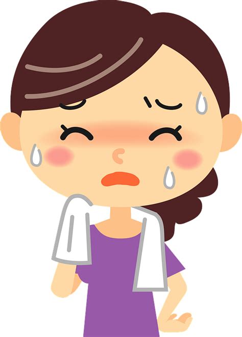 Woman Is Sweating clipart. Free download transparent .PNG | Creazilla