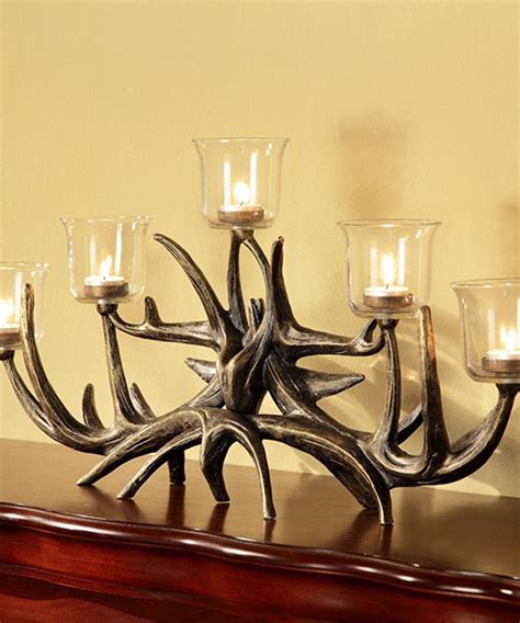 Rustic Deer Antler Candle Holder | Rustic Candle Holders