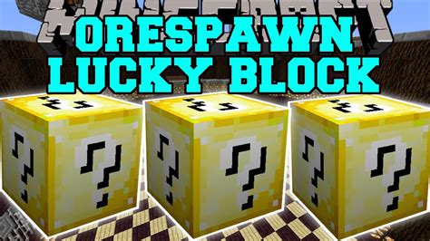 Minecraft: ORESPAWN LUCKY BLOCK MOD (CRAZY BOSSES, INSANE PETS, & DEADLY WEAPONS!) Mod Showcase ...