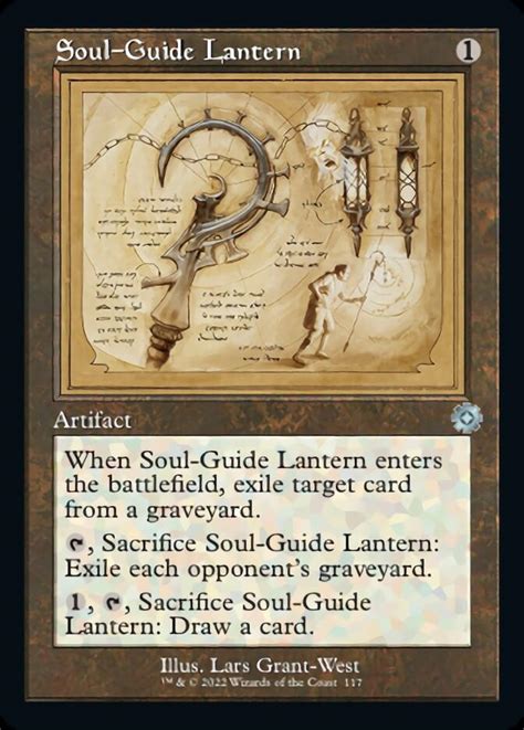 Soul-Guide Lantern-schematics, The Brothers War Retro Frame