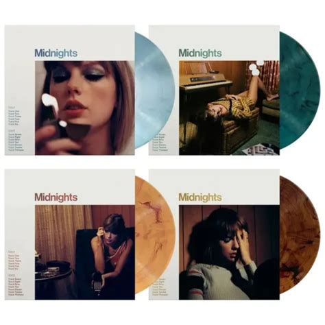 TAYLOR SWIFT - Midnights - Complete Set of all 4 Vinyl LP - HAND SIGNED ...