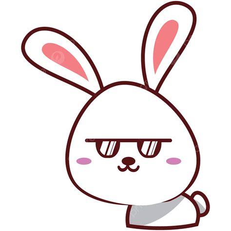 Cool Bunny Vector, Cool, Bunny, Cute Bunny PNG and Vector with Transparent Background for Free ...