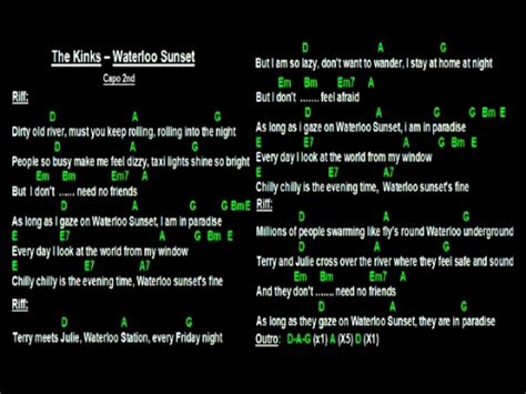 The Kinks - Waterloo Sunset (Backing Track) Chords - Chordify