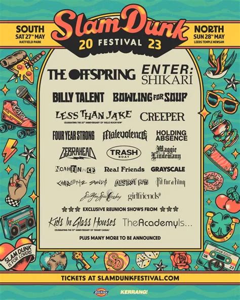 Slam Dunk Festival Leeds 2023 line up and ticket details announced ...