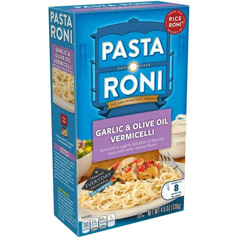 Pasta Roni Garlic & Olive Oil Vermicelli, 4.6 oz. Box - Walmart.com - Walmart.com