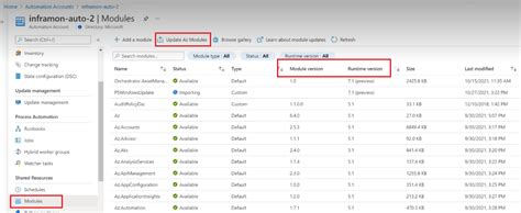 Update Azure PowerShell modules in Azure Automation | Microsoft Learn