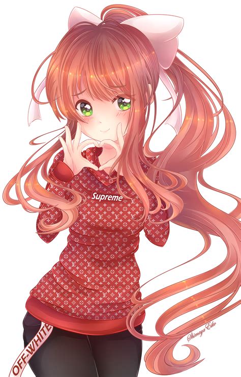 Monika DDLC [Commission] by ShimayaEiko on DeviantArt