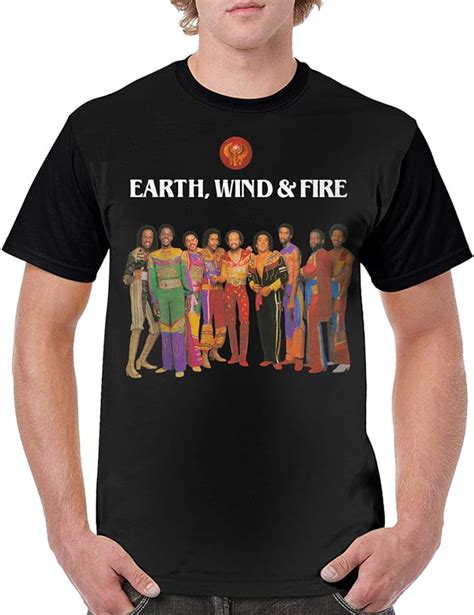 Amazon.com: Earth Wind & Fire T-Shirt Men's Summer 3D Printed Classic Round Neck Short Sleeve ...