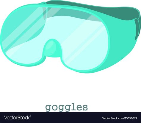Laboratory goggles icon cartoon style Royalty Free Vector
