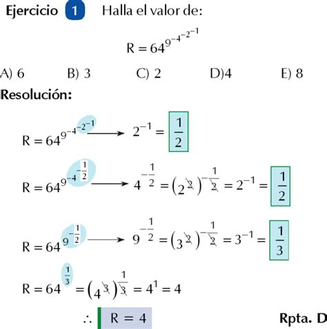 EXPONENTES SUCESIVOS EJEMPLOS Y EJERCICIOS RESUELTOS DE POTENCIACIÓN