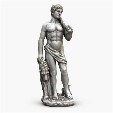 greek man sculpture 3d model