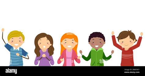 Children Praising God Clipart