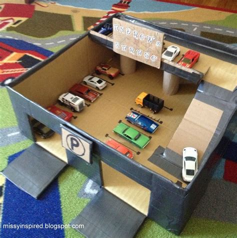 DIY Matchbox car garage | Matchbox car garage | Diy for kids, Toy ...