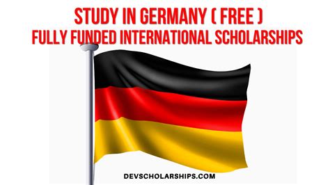 Fully Funded International Scholarships in Germany