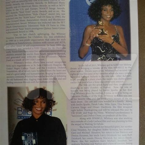 Whitney Houston Funeral Program