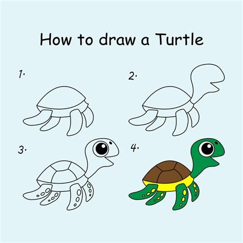 Actualizar más de 82 dibujo tortuga paso a paso mejor - camera.edu.vn