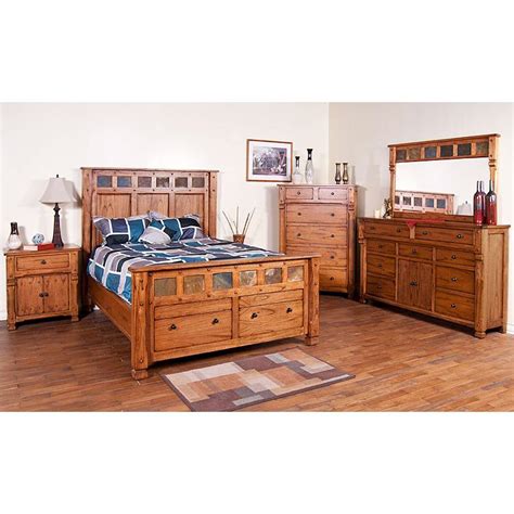 Rustic Oak & Slate Collection - Rustic Oak Sonoma Bedroom Suite - 2322RO