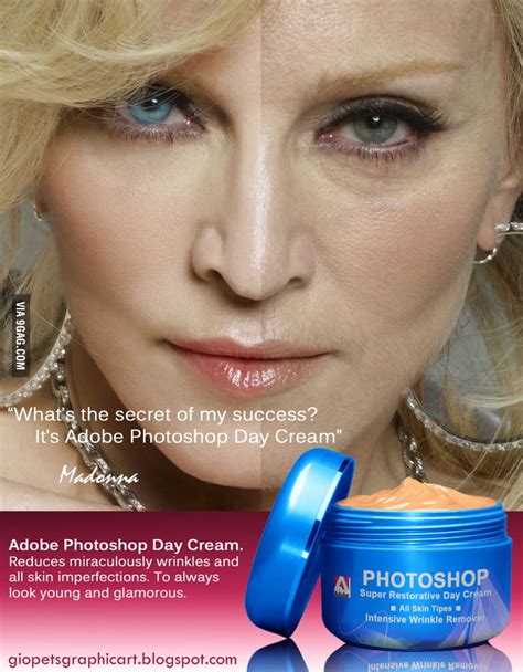 Photoshop Day Cream: Madonna - 9GAG