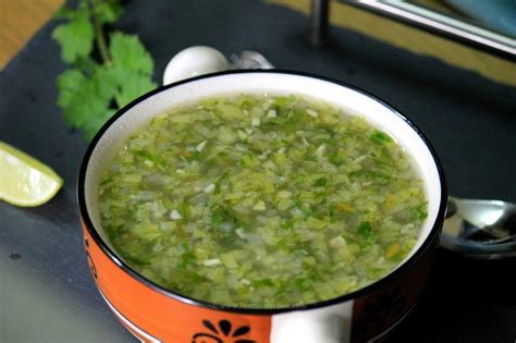 Coriander Lemon Soup - First Timer Cook