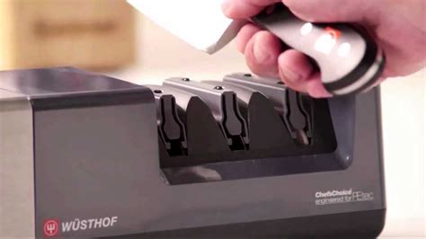 Wusthof PEtec Electric Knife Sharpener by Chef's Choice - YouTube