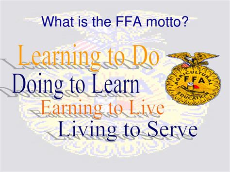 What's The Ffa Motto