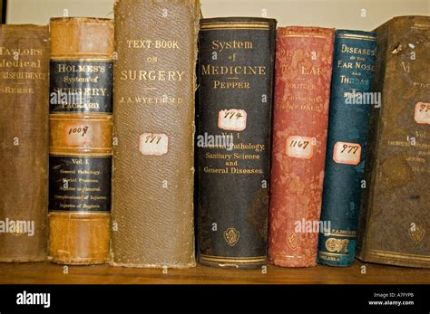 Old antique medical reference books Stock Photo - Alamy