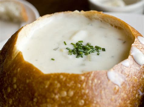 New England Clam Chowder Soup in a Bread Bowl | Recipe | Clam chowder, Clam chowder soup, Bread ...