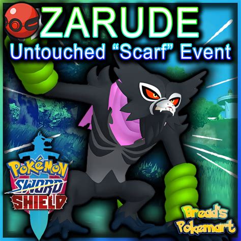 ZARUDE Dada Scarf Form EVENT Mythical // Pokemon Sword and Shield ...