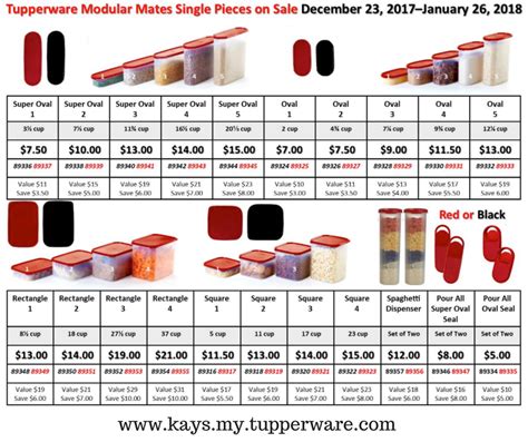 Tupperware Modular Mates Singles Easy Order Online: www.kays.my.tupperware.com # ...