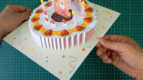 Birthday Cake Pop Up Card Tutorial