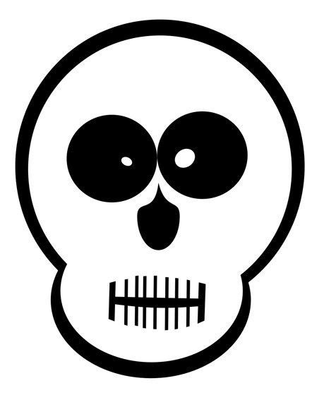 a black and white image of a skull