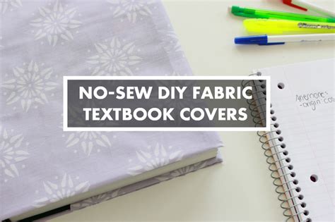 DIY No-Sew Fabric Book Cover | Curious.com