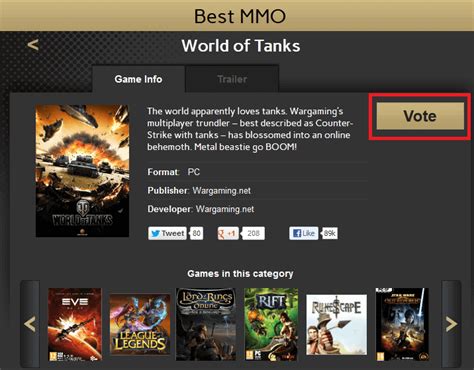 Guide to Voting for Golden Joystick Awards | World of Tanks