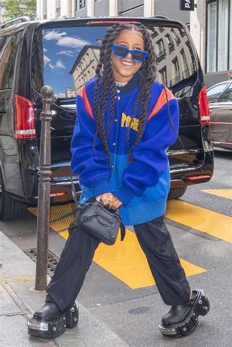 North West Wore Her Dad Kanye’s Famed Pastelle Varsity Jacket to Paris ...