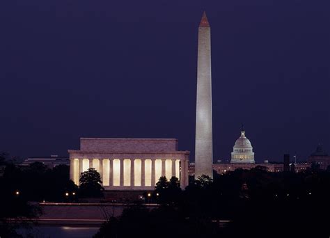 U.S. Capitol Landmarks At Dusk Free Stock Photo - Public Domain Pictures