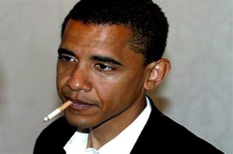 ConversationPrints Barack Obama Smoking Cigarette Glossy Poster Picture Photo Print Funny Cool ...