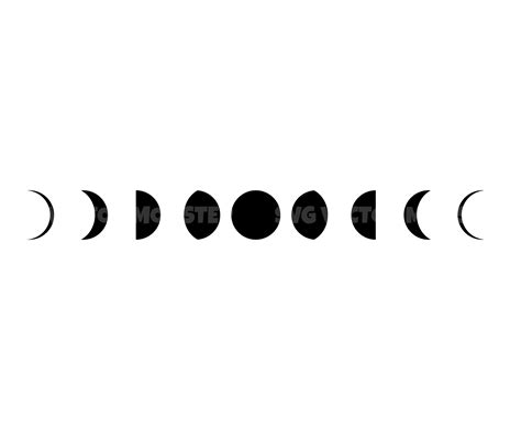 Moon Phases SVG Cut Files