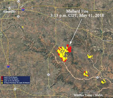 Current Texas Wildfires Map