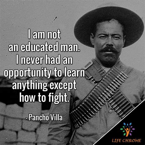 “I am not an educated man. I never had an opportunity to learn anything except how to fight ...