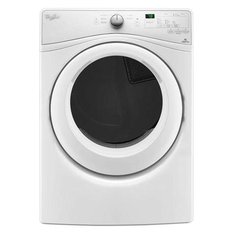 Whirlpool 7.4 cu. ft. Electric Dryer in White-WED75HEFW - The Home Depot