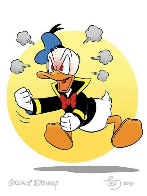 Angry Donald Disney Cartoon Characters, Mickey Mouse Cartoon, Mickey ...