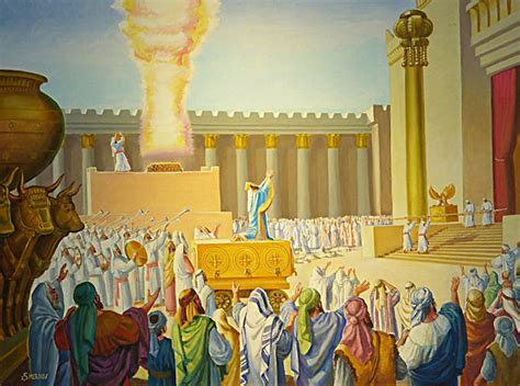 Dedication of Solomon's Temple canvas print | The Temple Institute